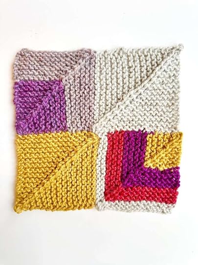 Season's Feelings Scarf Mitered Square