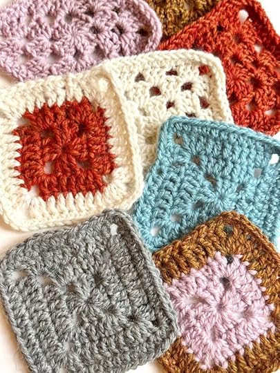 Small Granny Squares fo the Season't Greetings crochet-along