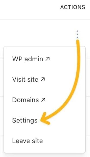 Go to Settings in your account