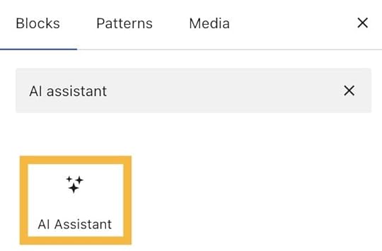 The AI Assistant block