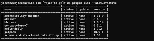WP-CLI wp plugin update active