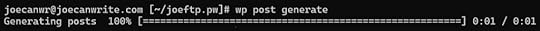 WP-CLI-wp-post-generate