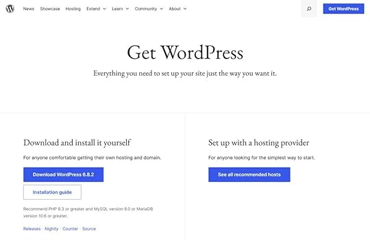 How to download WordPress - yourself or via a hosting provider.