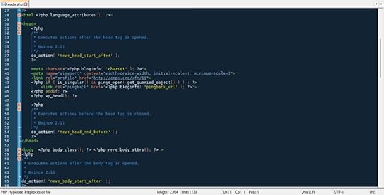 Here's what PHP - the main WordPress backend language - looks like.