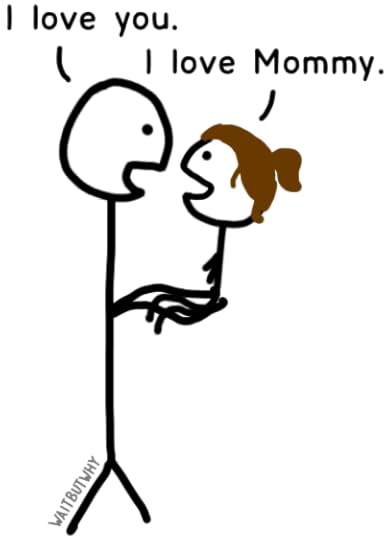 dad: I love you.toddler: I love mommy.