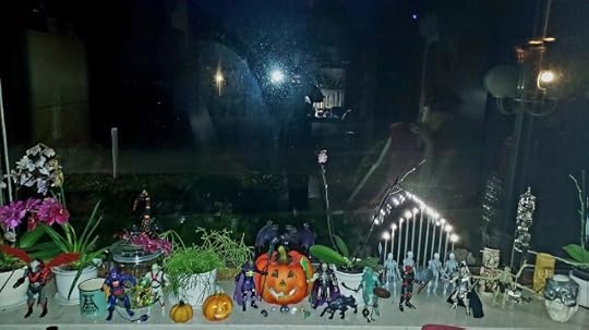Halloween window display