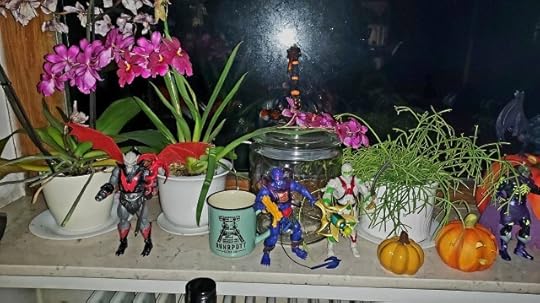 Halloween window display