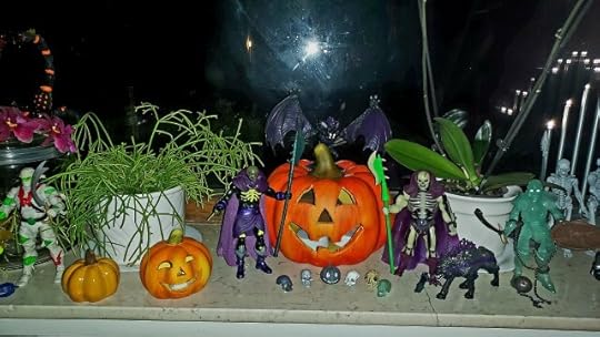 Halloween window display