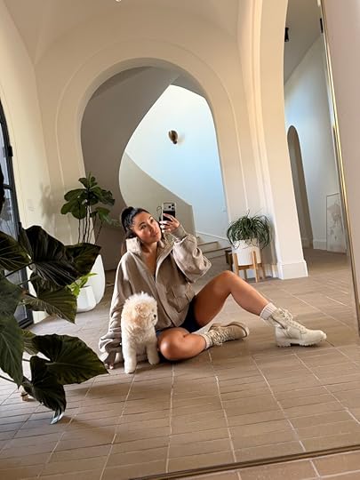 cassey ho wearing blogilates cloud bomber jacket