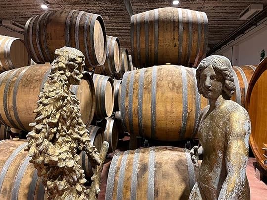 Sandro Chia sculptures populate the winery Castello Romitorio