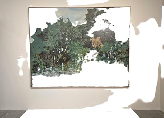 Emmanuel Osahor: To Dream of Other Places - a painting of a garden