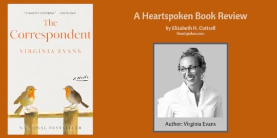 Book cover and author headshot The Correspondent by Virginia Evans