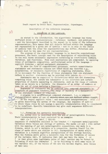 ALGOL 60 draft report