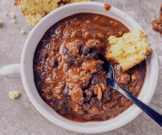 Chili and cornbread