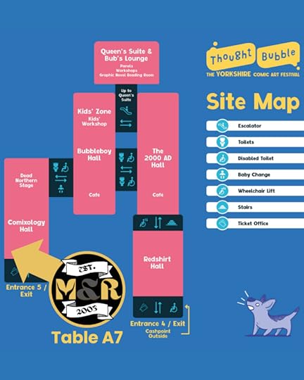 Moore & Reppion table A7 Comixology Hall, Thought Bubble Comics Convention 2025