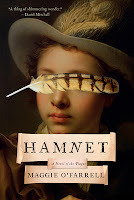 Book cover of Hamnet by Maggie O'Farrell. Click on the image for my review or see the text the post.