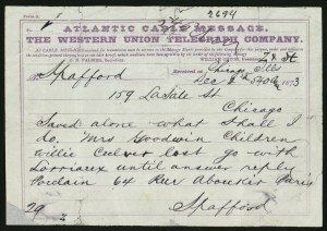 Saved Alone Spafford telegram, Spafford's, It is Well with My Soul, Anna Spafford, Horatio Spafford,Was it really well with the Spafford's souls?