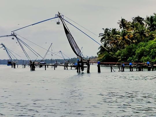 Chinese nets on Ashtamudi Lake