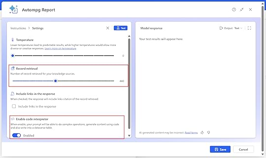 Autompg prompt settings 