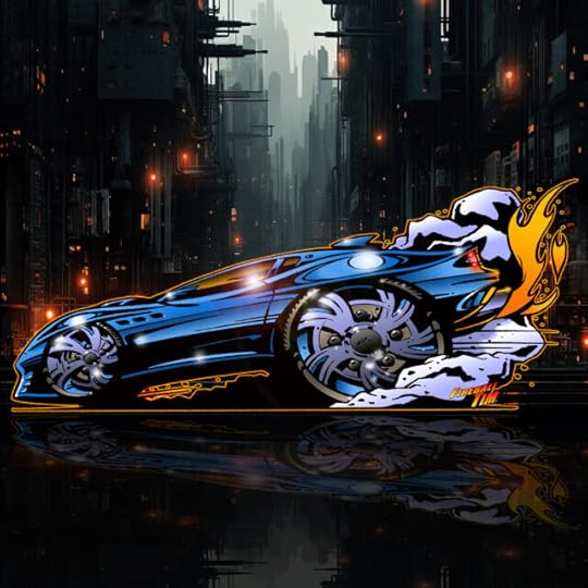 Automotive Pop Culture Movie Car and TV Car Art by Fireball Tim Garage