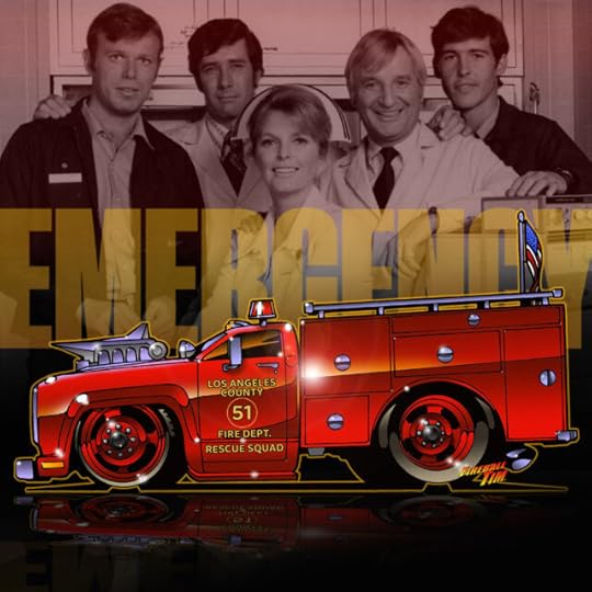 Emergency Squad 51 Automotive Pop Culture Movie Car and TV Car Art by Fireball Tim Garage