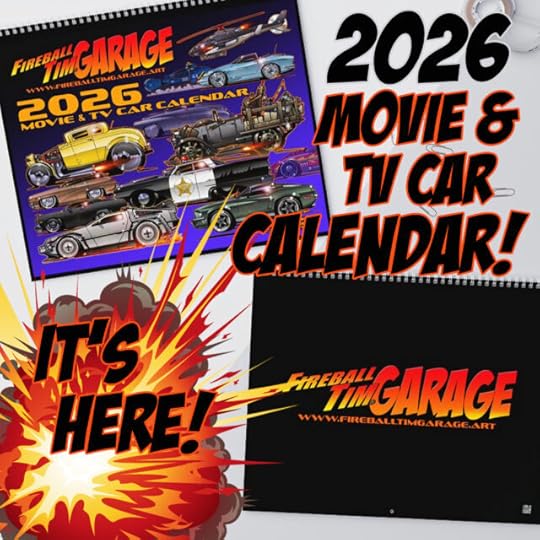 Automotive Pop Culture Movie Car and TV Car Art by Fireball Tim Garage