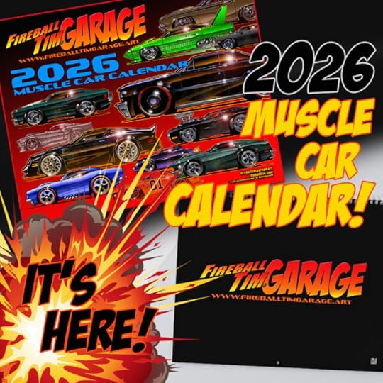 Automotive Pop Culture Movie Car and TV Car Art by Fireball Tim Garage