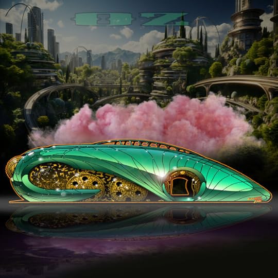 Wicked Train Art Automotive Pop Culture Movie Car and TV Car Art by Fireball Tim Garage