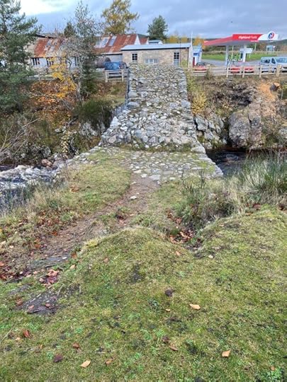 Coffin bridge from side, showing width of about 2m.