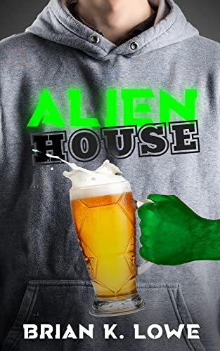 Alien house cover with an alien hand carrying a mug of beer