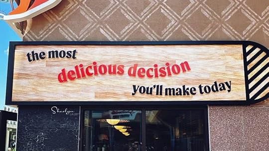 wall sign delicious decision quitting not failure