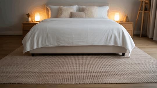 rug under bed on both side