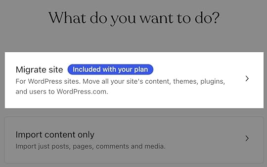Migrating a website for WordPress.com users