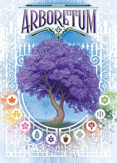 The cover of Arboretum, the card game, which looks super lovely and cozy and… isn’t.