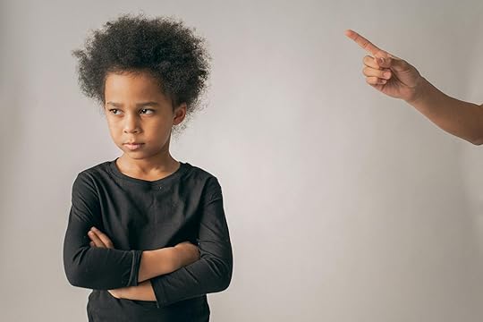 behaviourist parenting and neurodivergent children faceless person punishing black girl
