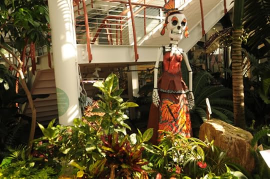 Dia de los muertos statue Cheyenne Botanic Gardens