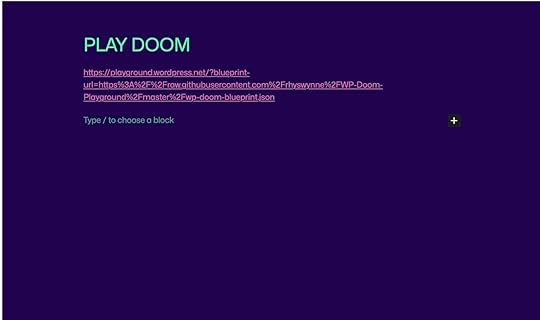 Adding the DOOM game in WordPress