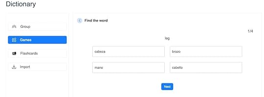 The personal dictionary WordPress game
