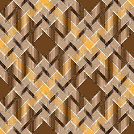 1494277B Give Thanks Twill Plaid Brown Fabric by the Yard available at ShopNZP.com from Nancy Zieman Productions