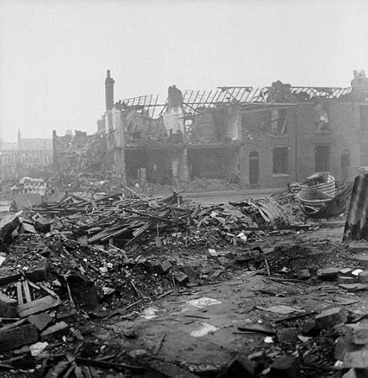 Bomb damage on James Street, Aston Newtown, Birmingham, 1940 (Imperial War Museum: D 4126)