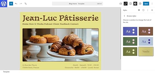 WordPress Site Editor