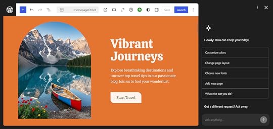 WordPress AI website builder