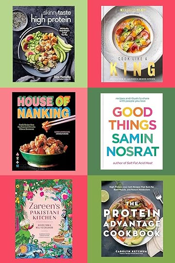 The covers of the six cookbooks Michelle Tam recommends on her 2025 Nom Nom Paleo Holiday Gift Guide.