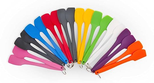 A colorful array of Thermoworks mini spoonula and spatulas that are on Nom Nom Paleo's 2025 Holiday Gift Guide