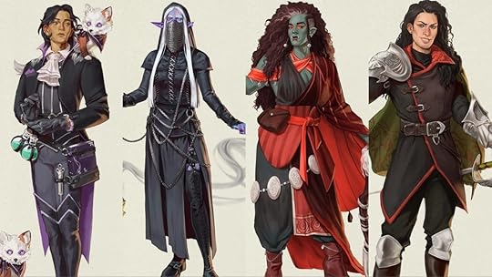 who is part of critical role campaign 4 seekers table julien davinos, thaisha lloy, vaelus, and occtis tachonis