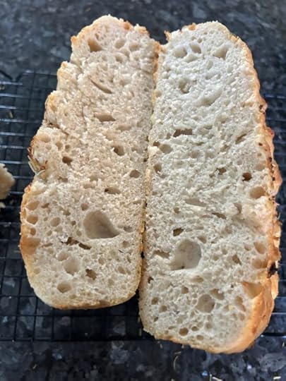 Rosemary Garlic Focaccia interior view