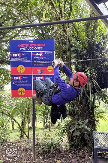 guide demonstrating how to use zipline equipment