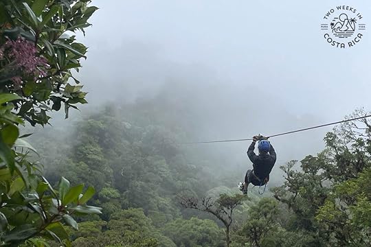 ziplining through cloud forest