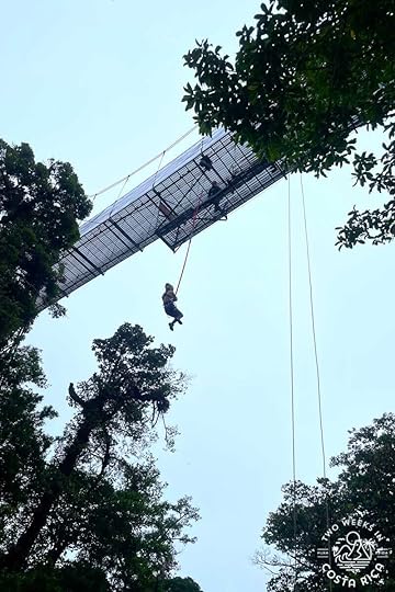 person mid air on Vertical Drop