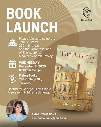 Toronto book launch invitation poster